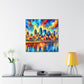 "Cityscape Symphony: Kansas" - Canvas