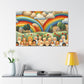 Whimsical Sky of Colors - Canvas