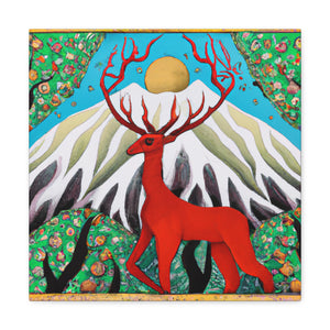 Deer in Deco Style - Canvas