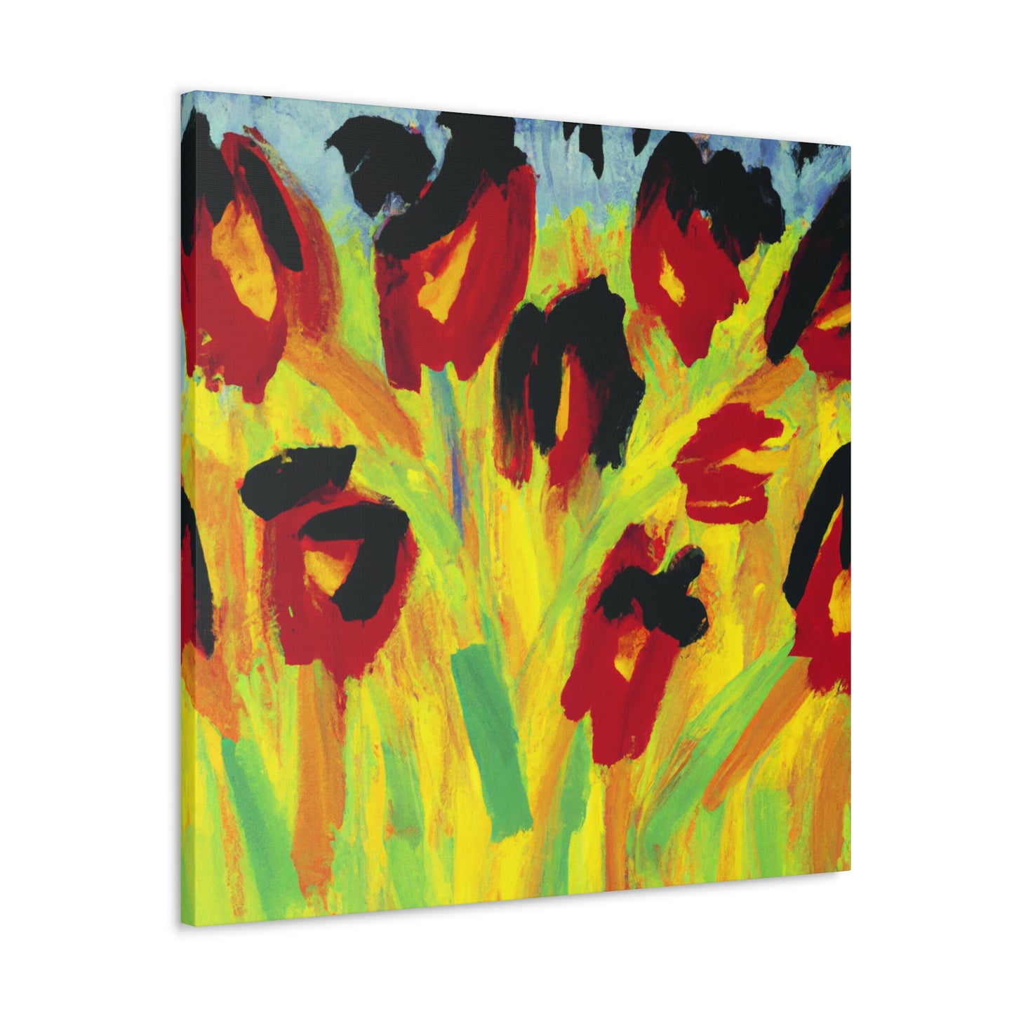 Tulips Abandoned Expressionism - Canvas