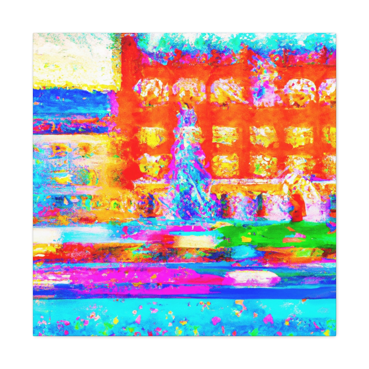 City Square Vibrance. - Canvas