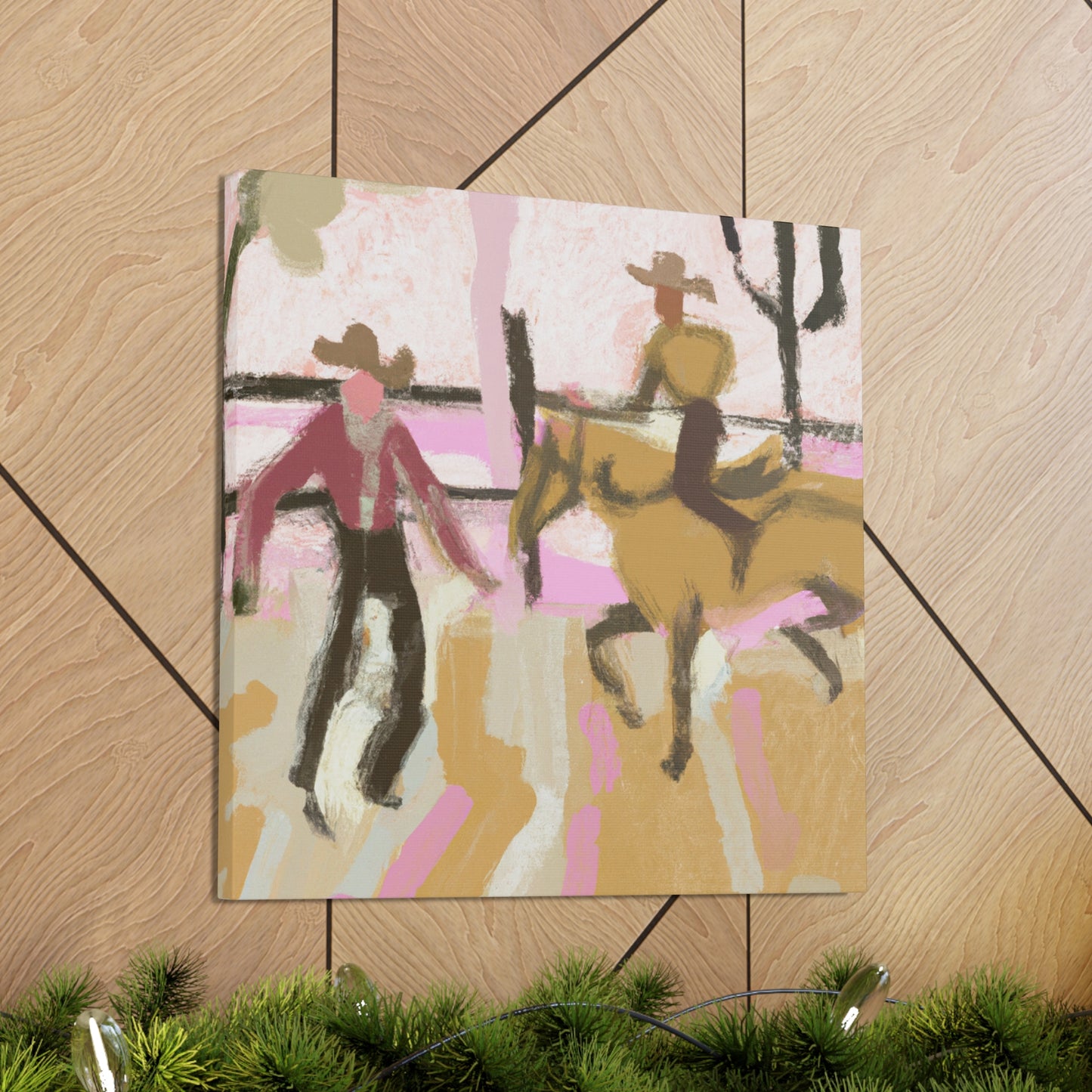 Rodeo in Impressionism - Canvas