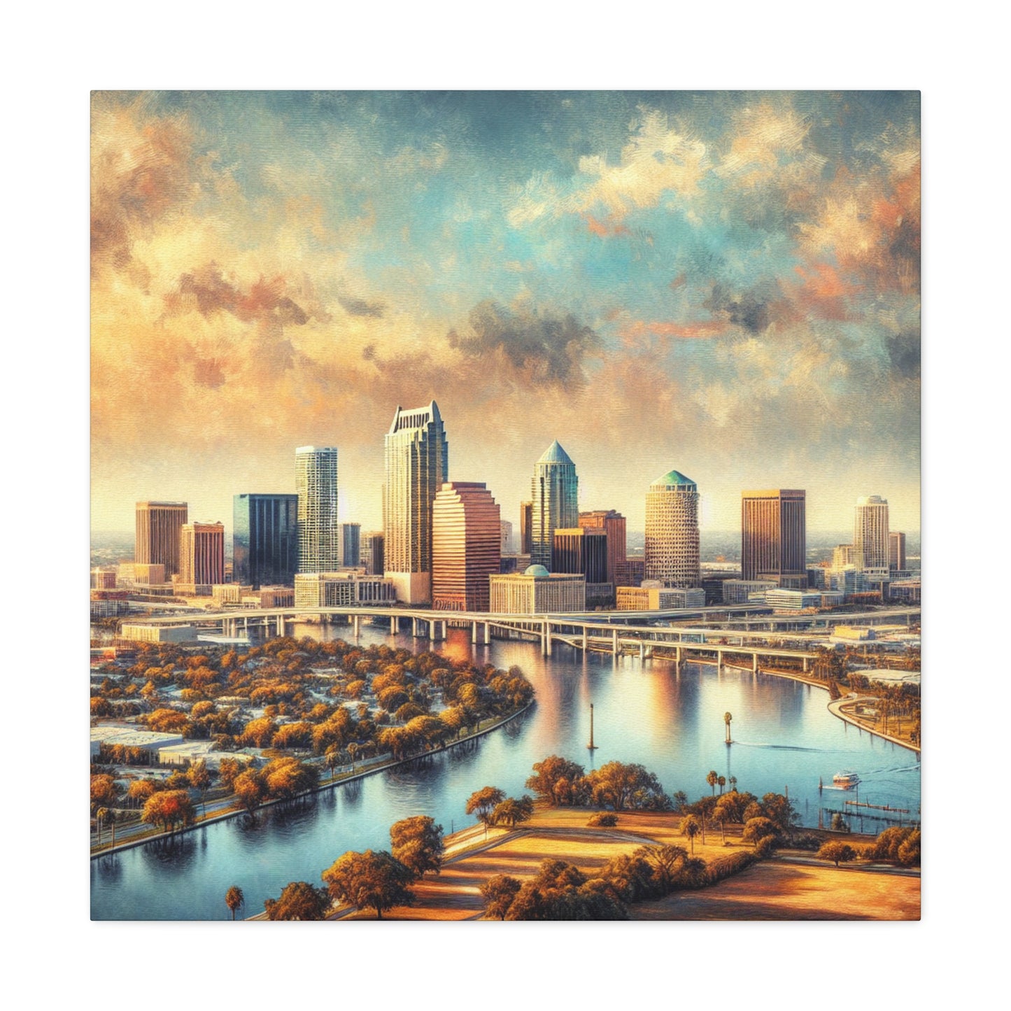 Sunset Serenade in Tampa - Canvas