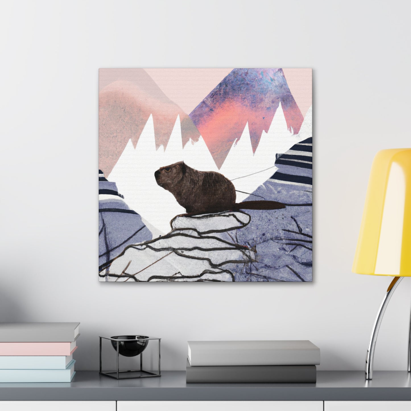 Beaver's Stillness Scene - Canvas