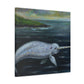 "Narwhal in Moonlight" - Canvas