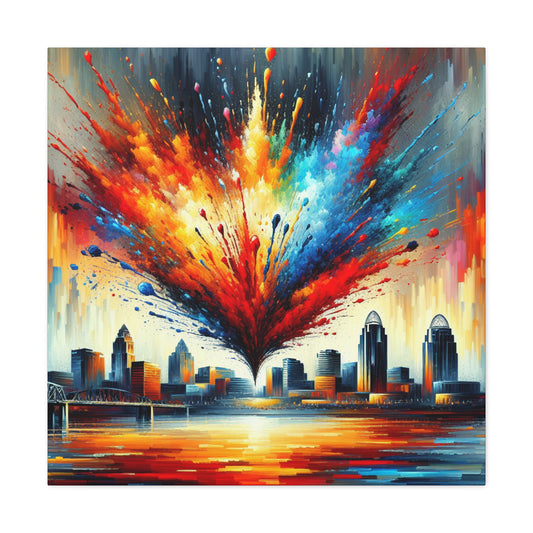 "Radiant Cincinnati Skies" - Canvas