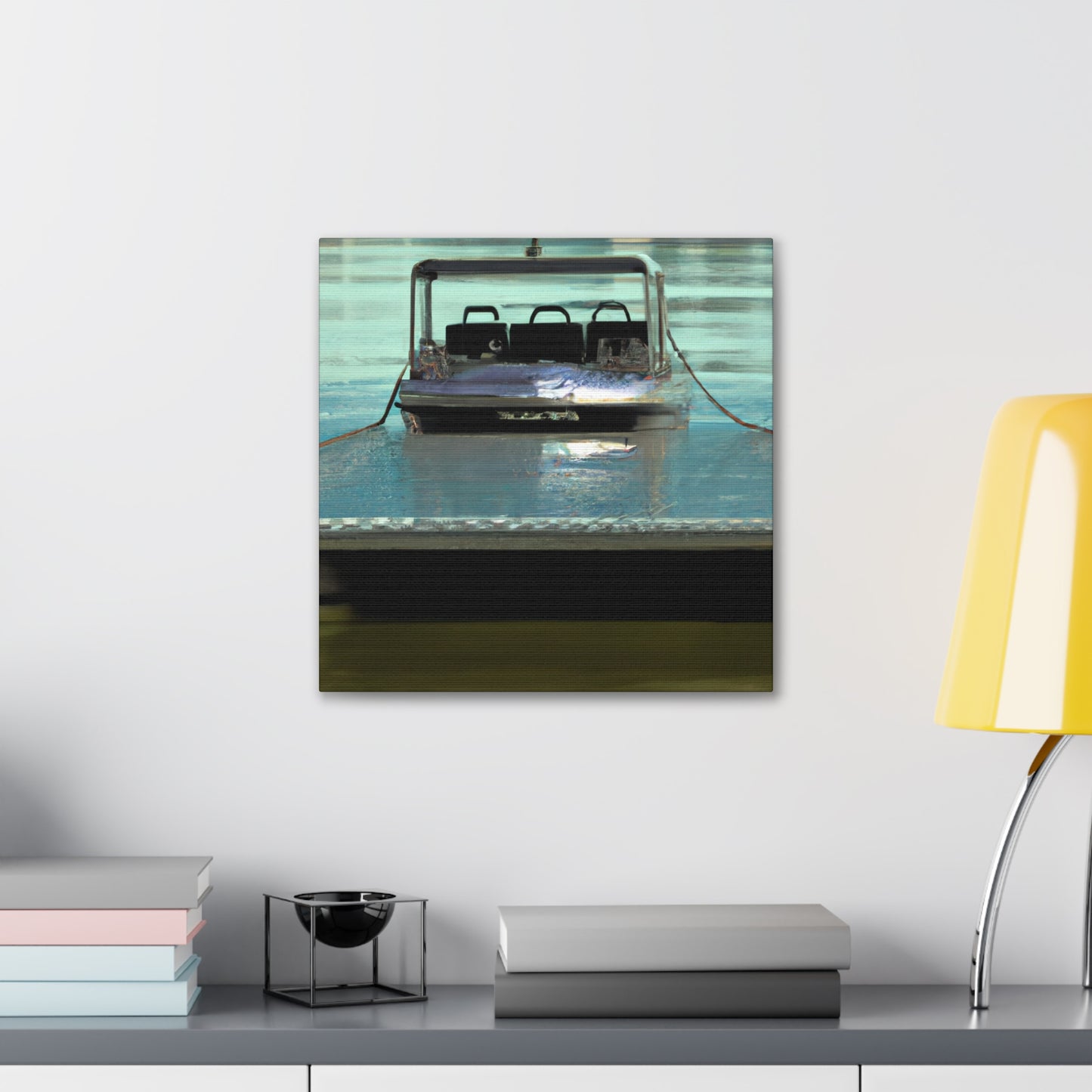 Mystic Pontoon Sunset - Canvas