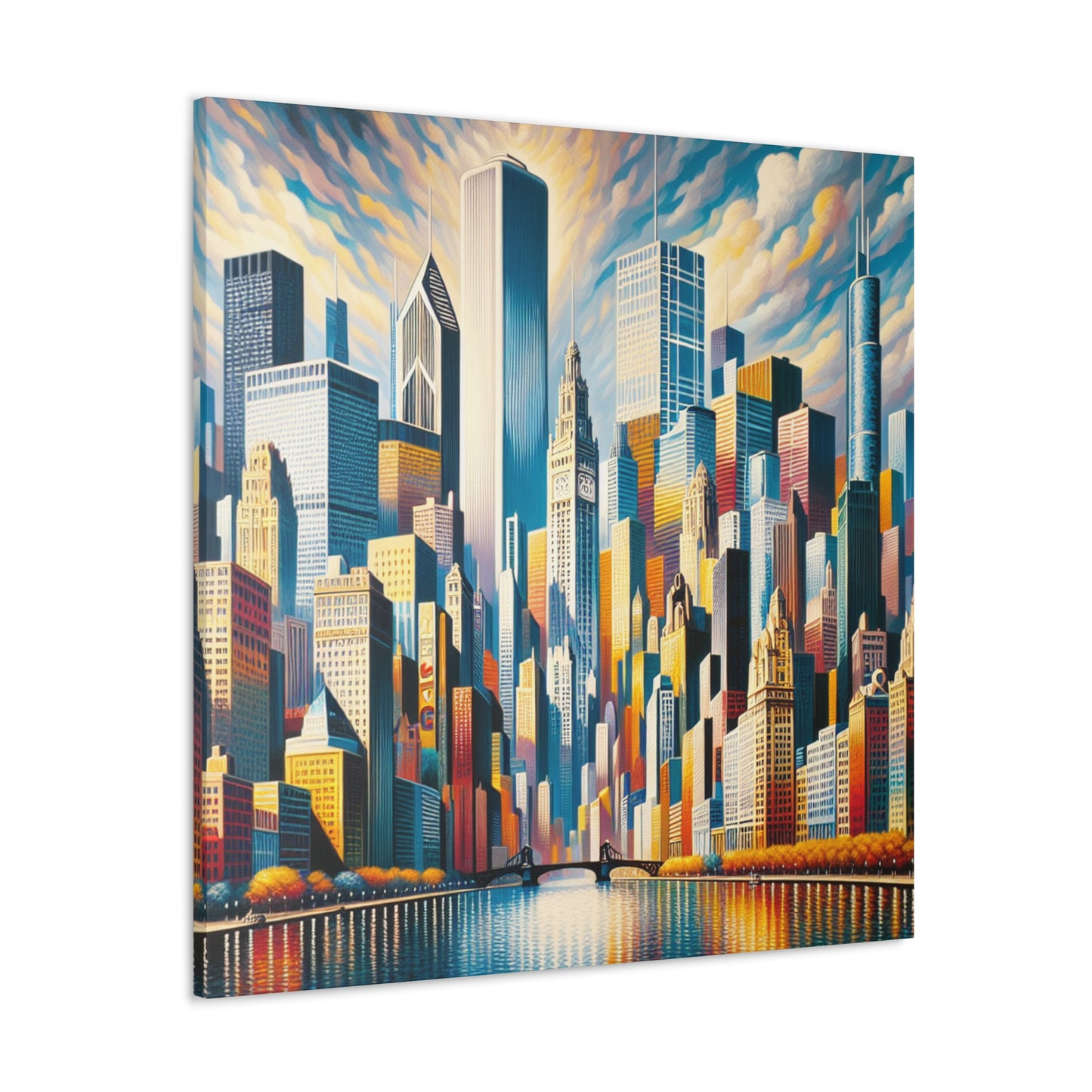 "Urban Vibrancy: Chicago Revived" - Canvas