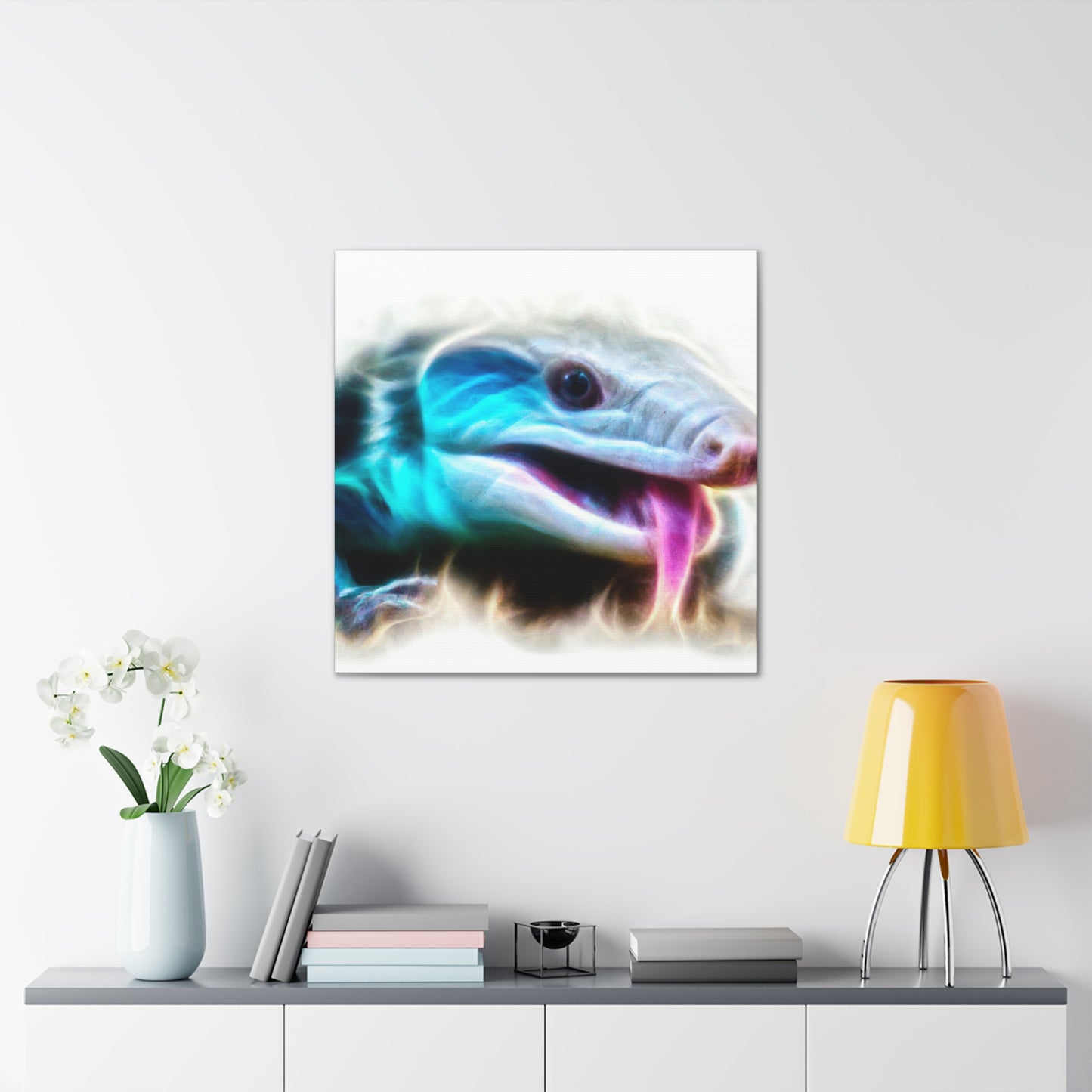 Blue Tongue Reflection - Canvas