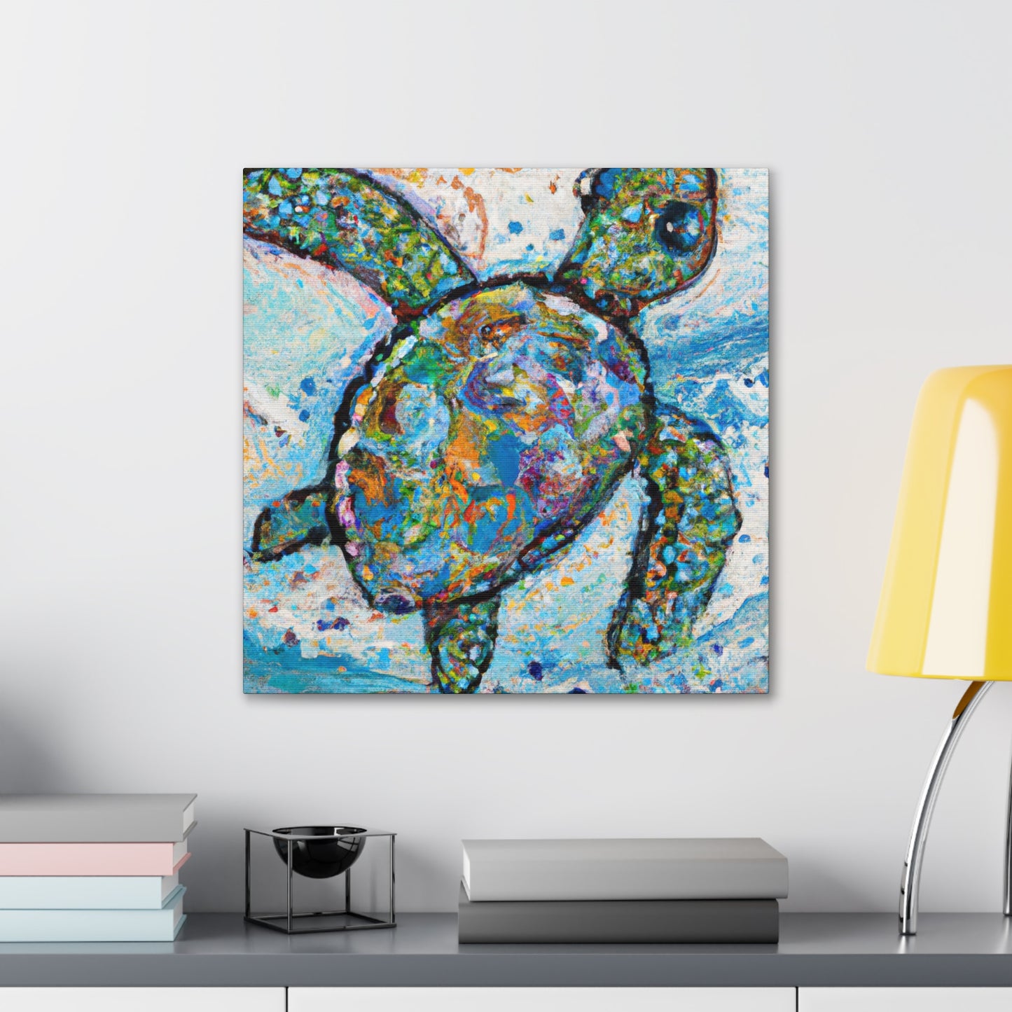 Sea Turtles at Dusk - Canvas