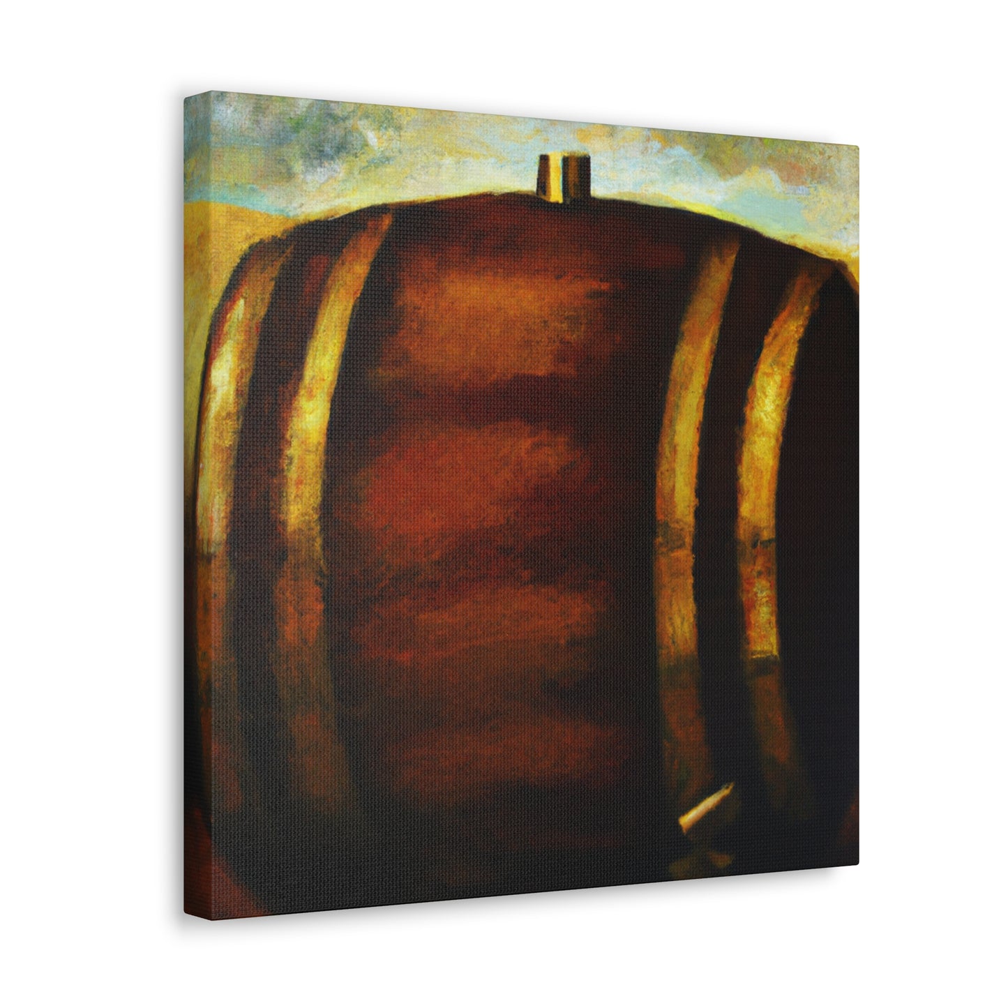 "Whiskey Barrell Slumbering" - Canvas