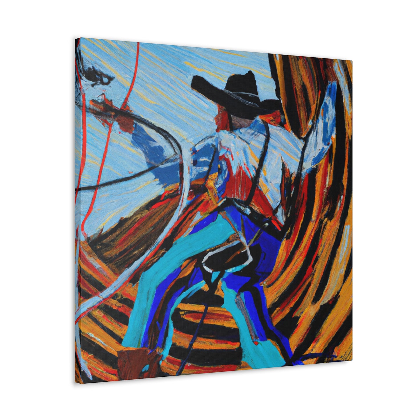 Lassoing Wild West Dreams - Canvas