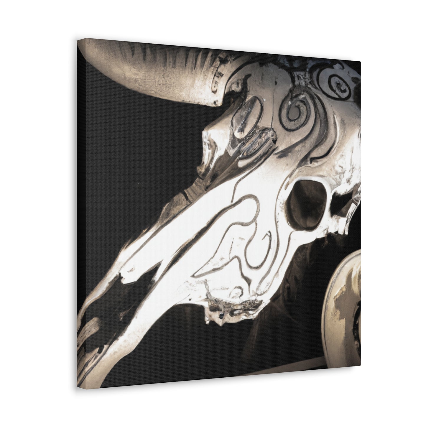 Cow Skull Regal Splendor - Canvas