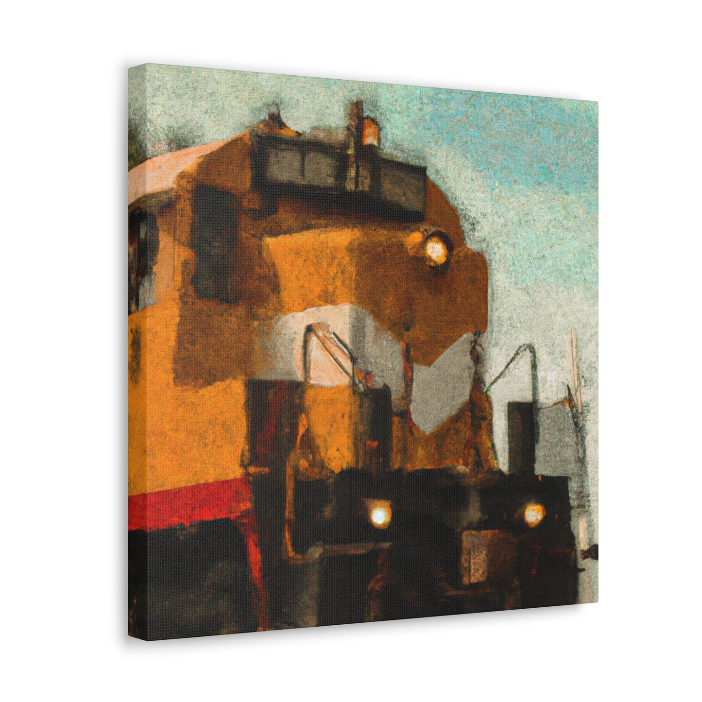 Ride the Railroad Tracks - Canvas