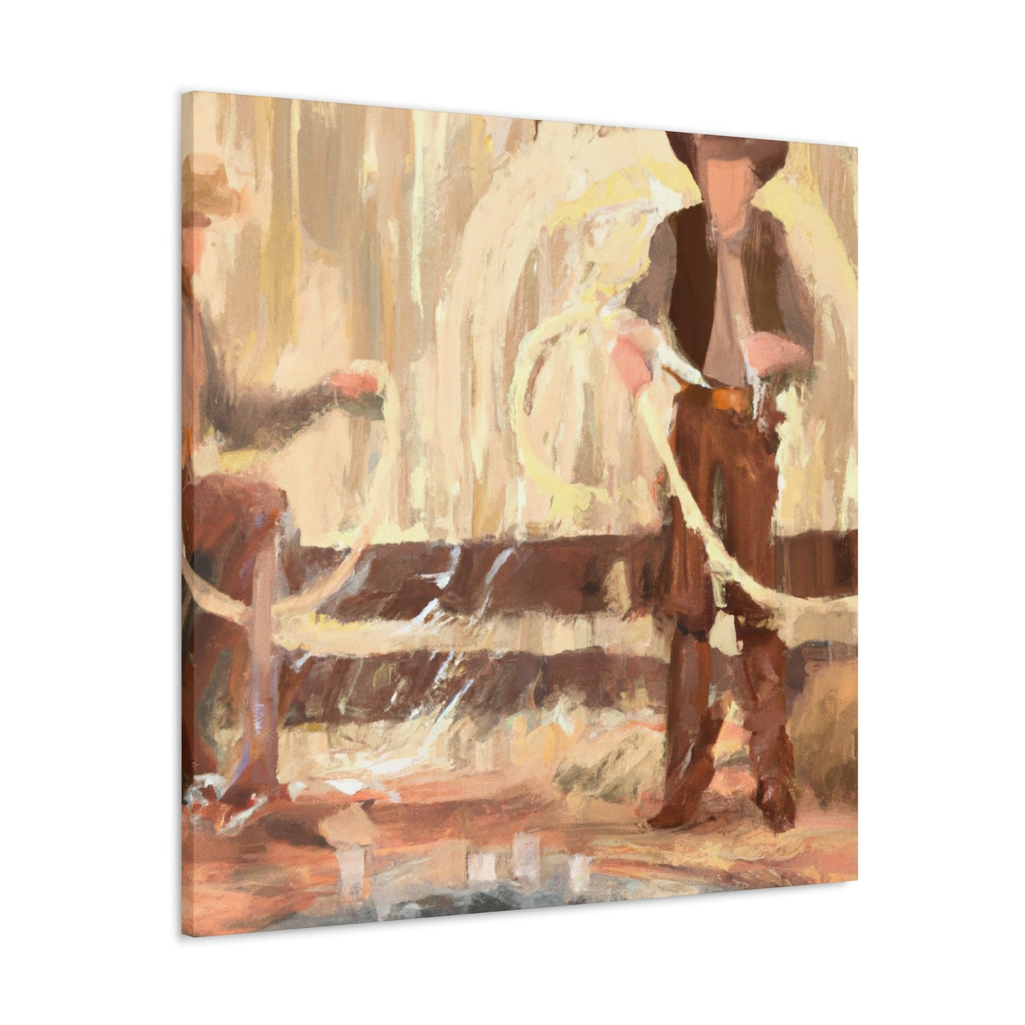 "Lassoing the Impressionists" - Canvas