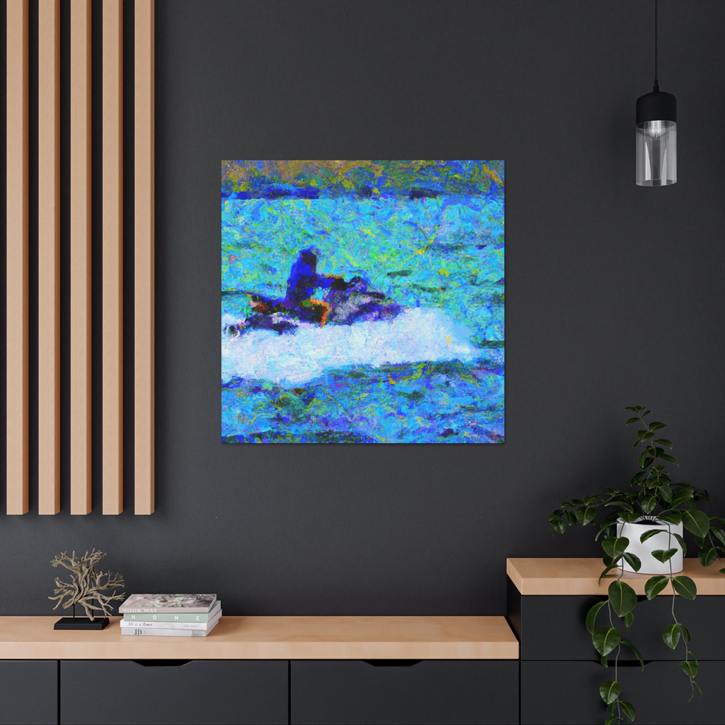 "Jet Skiing Impressionism" - Canvas