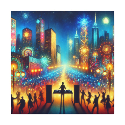 Euphoric Night Serenade - Canvas