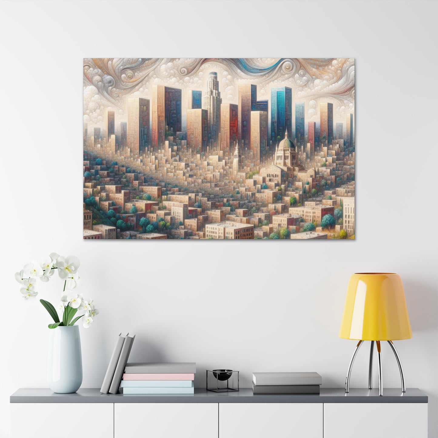 Golden Dreams of Angels - Canvas