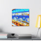 "Seawall on the Horizon" - Canvas