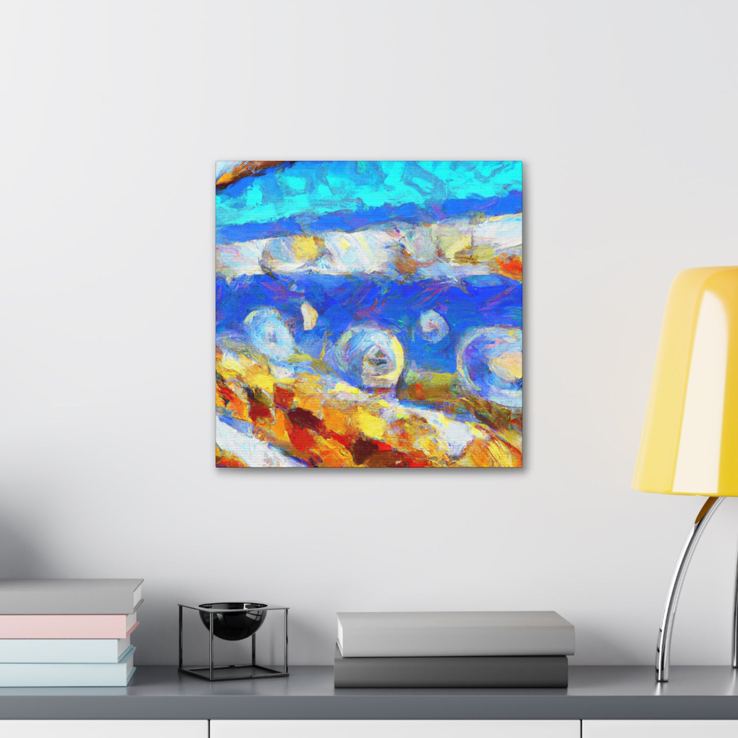 "Seawall on the Horizon" - Canvas