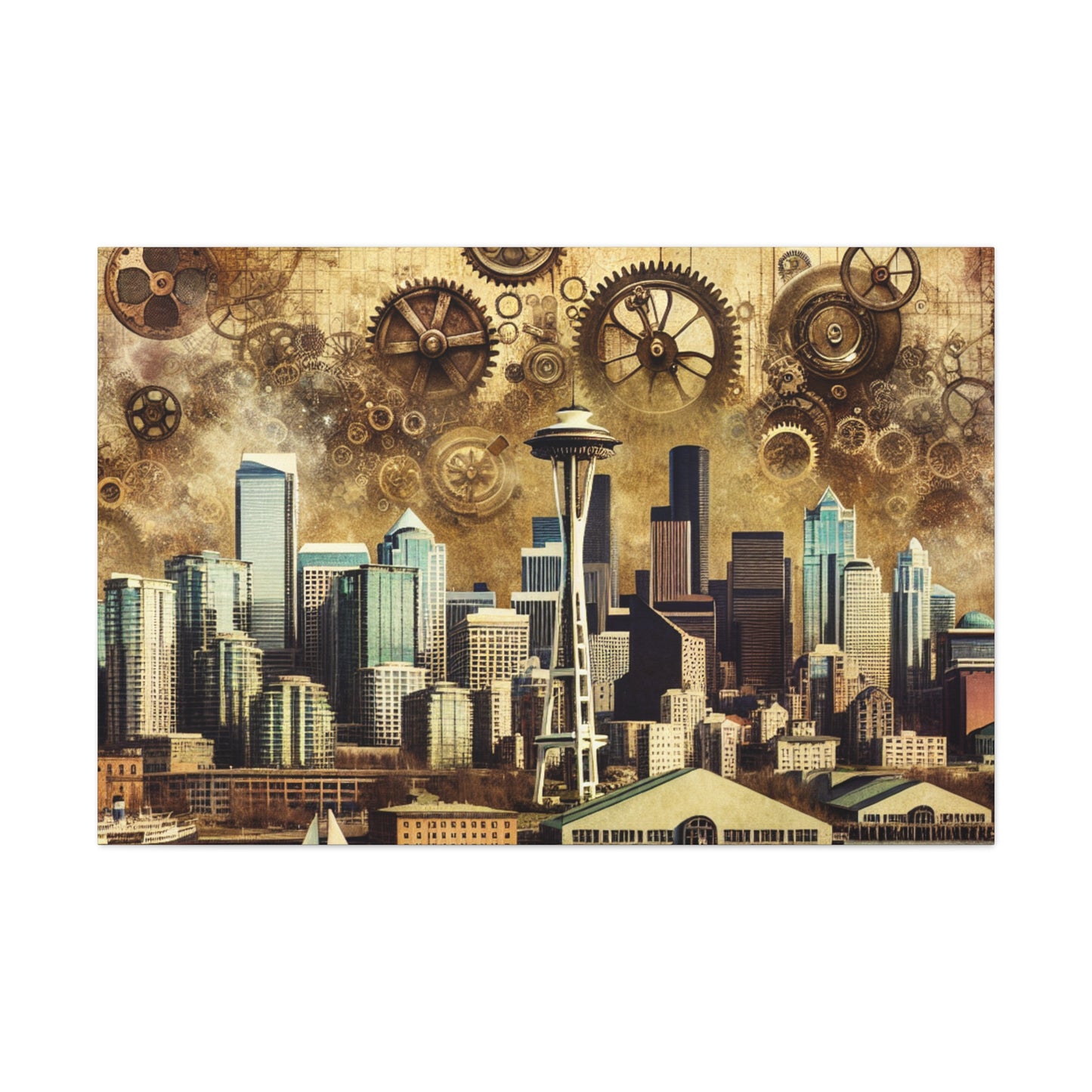 "Mechanical Majesty in Seattle" - Canvas