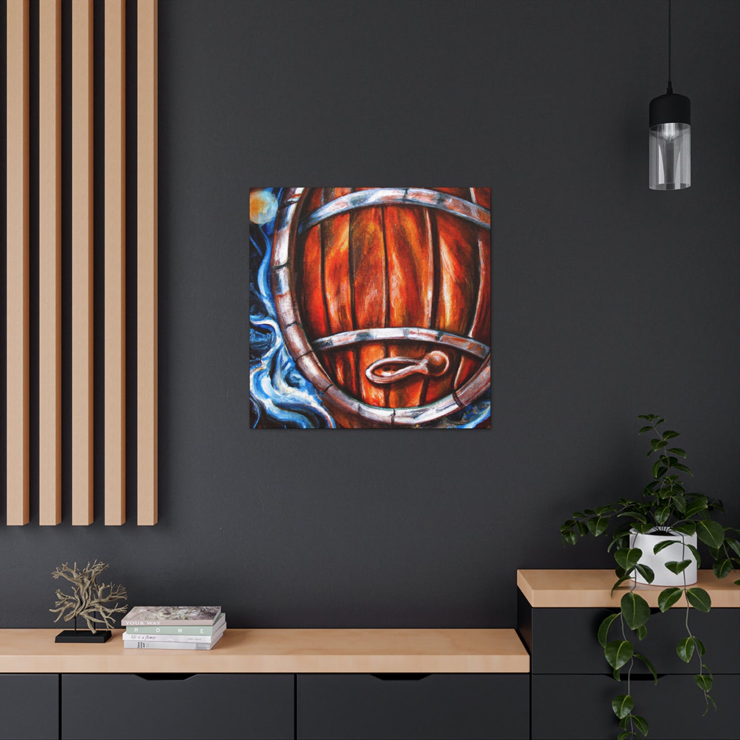 Whiskey Barrel Baroque - Canvas