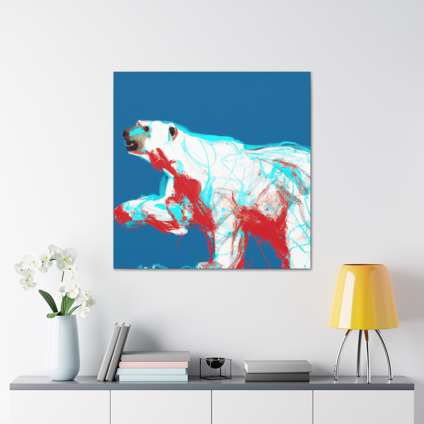 Polar Bear Minimalism - Canvas