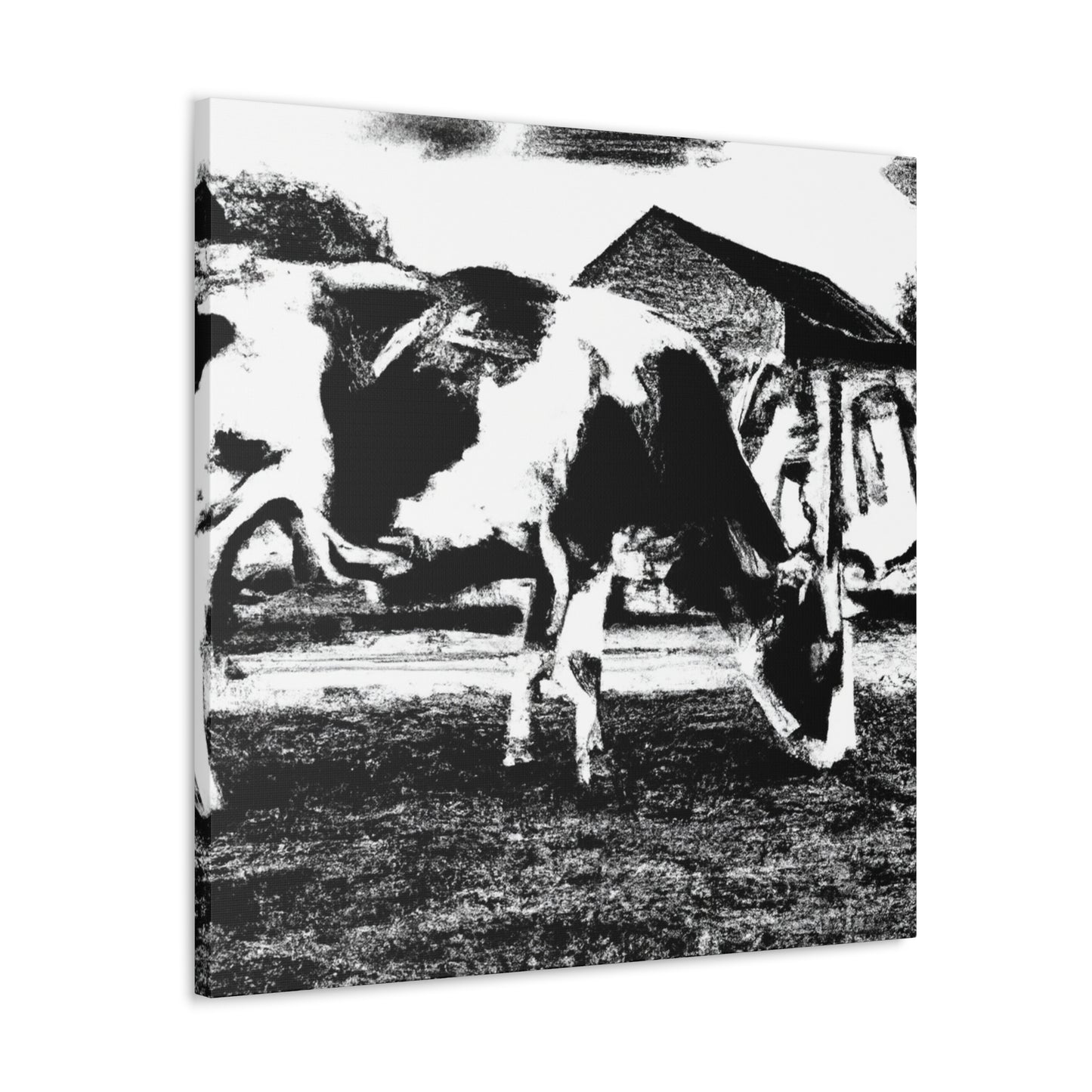 Milk Cow Mural. - Canvas