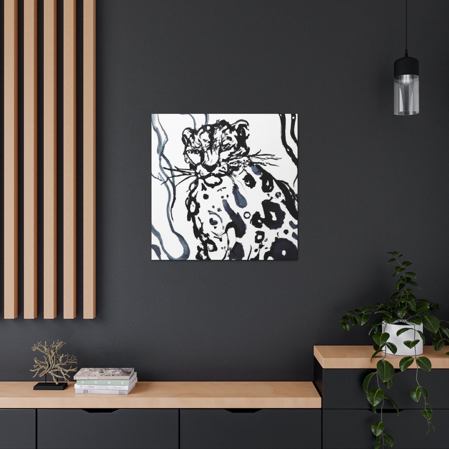 Snow Leopard Splendor - Canvas