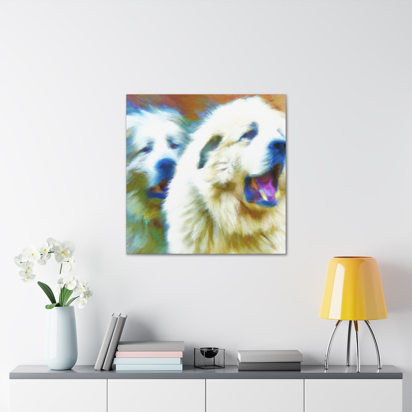 "Great Pyrenees Abstraction" - Canvas