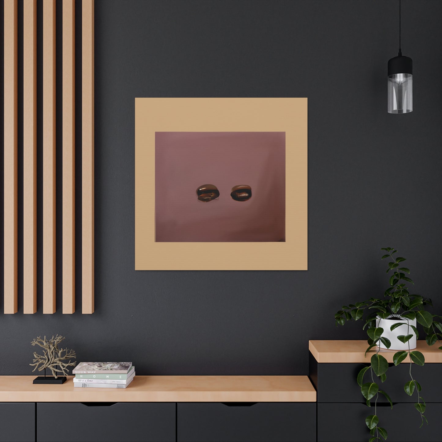 Coffee Beans in Minimalism - Canvas