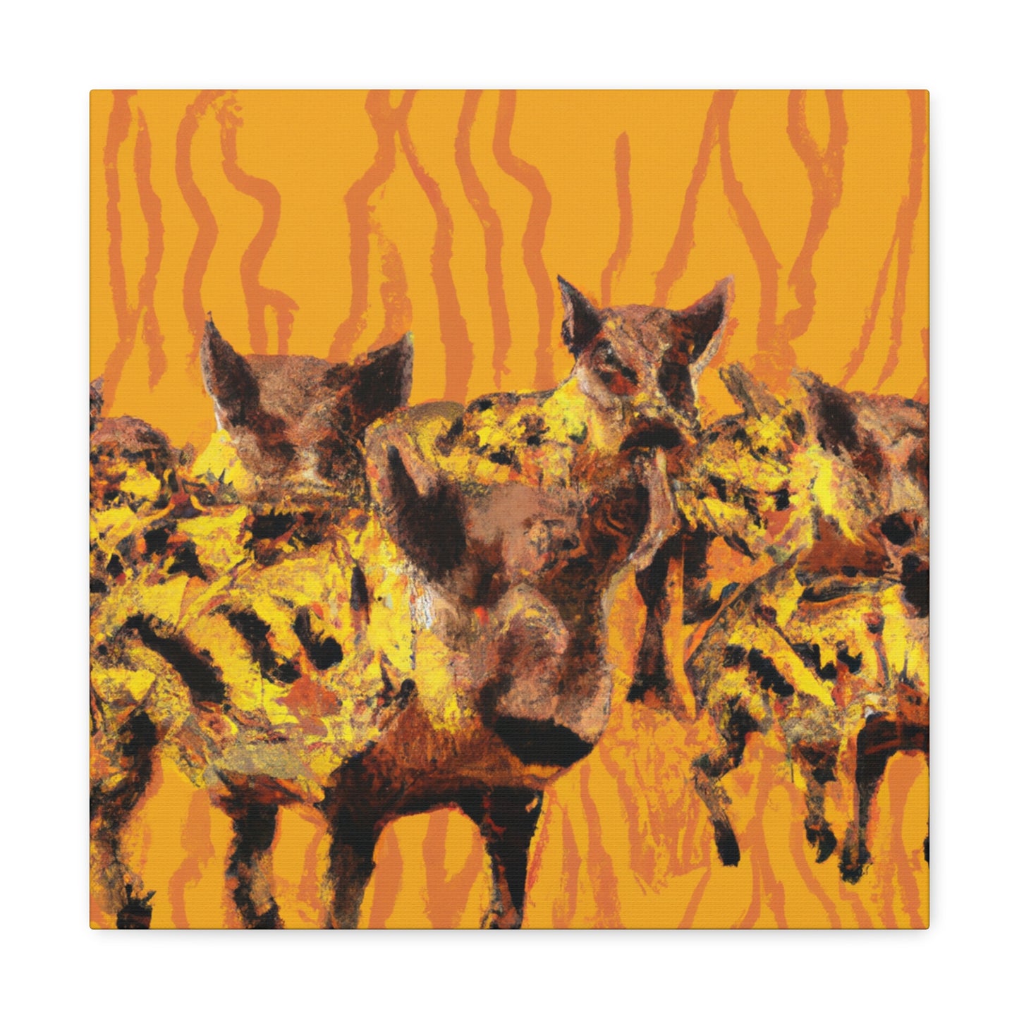 "Warthog War April Dream" - Canvas