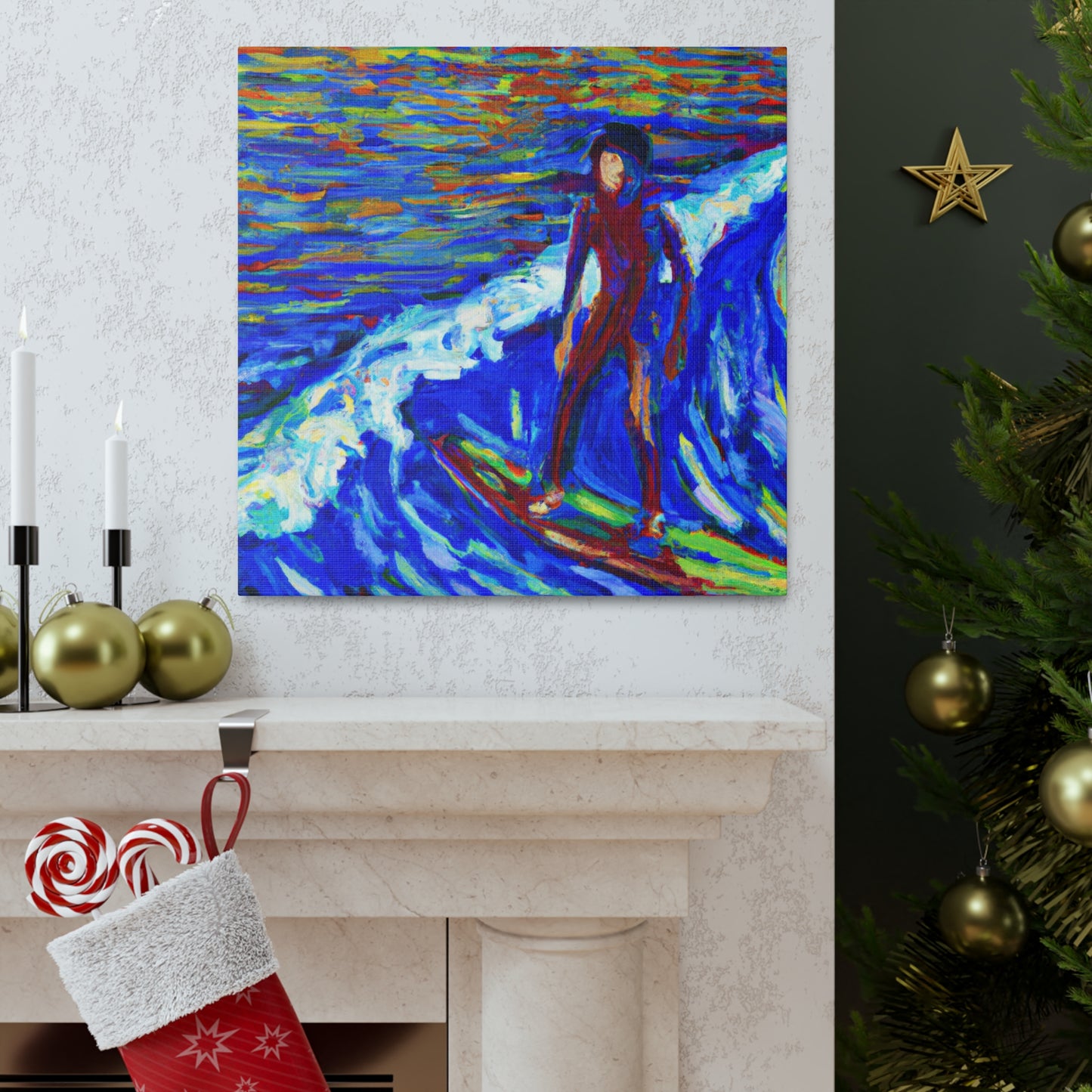 Surf's Up Impressionism - Canvas