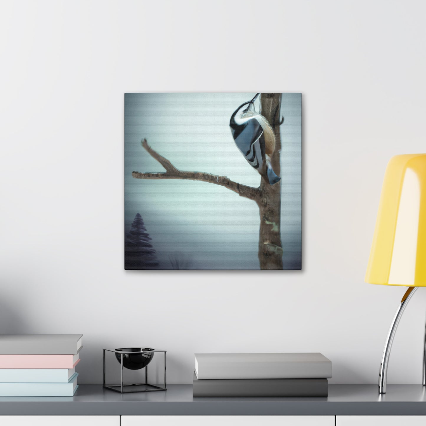 A Nuthatch's Visionary Flight - Canvas