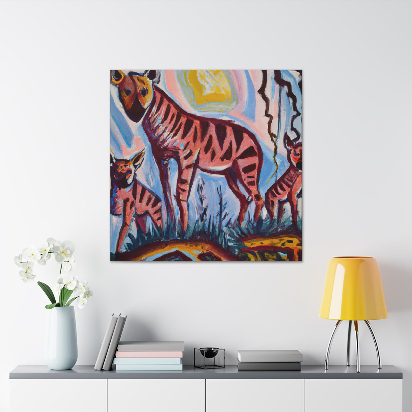 "Hyena in the Night" - Canvas