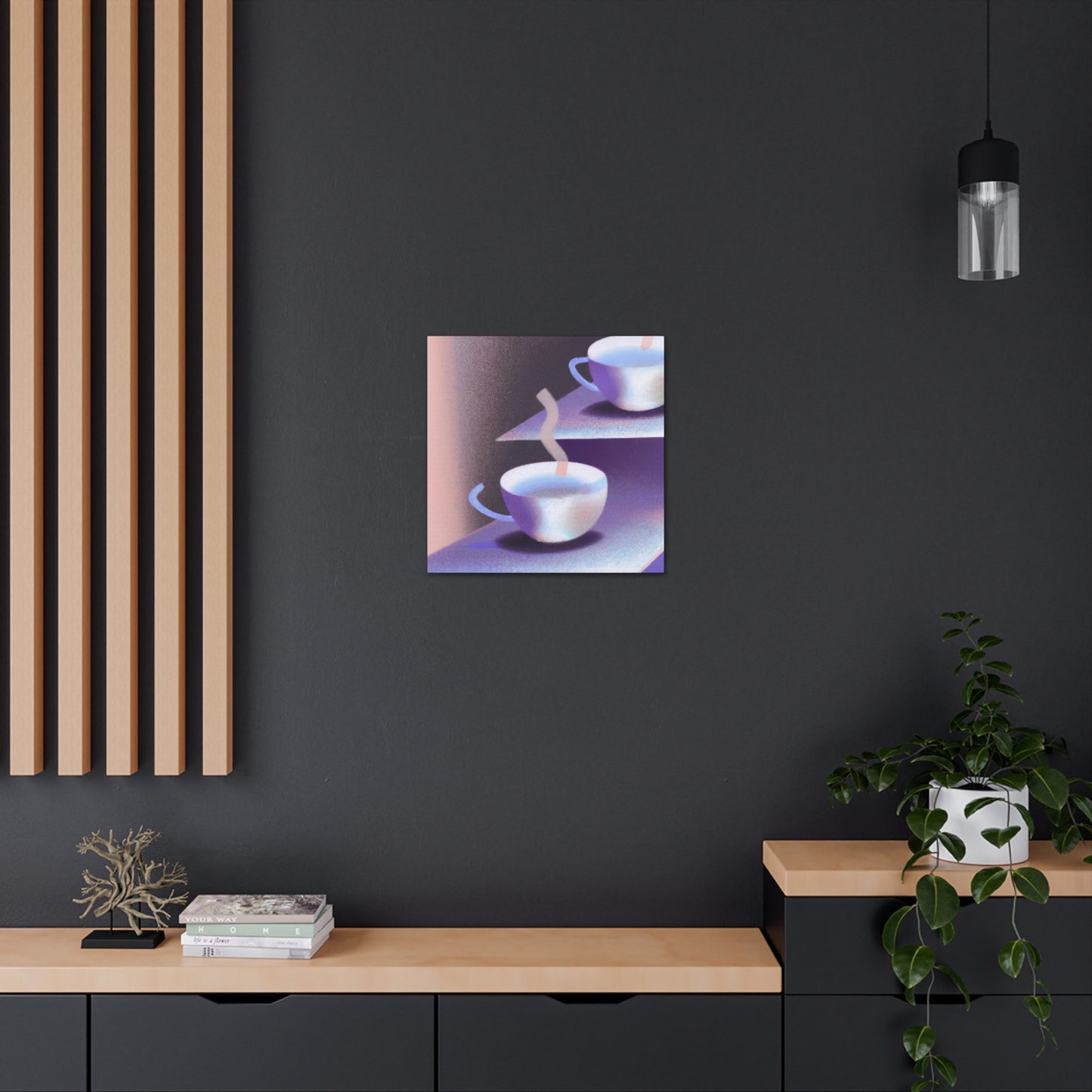 "Tea Cup Tranquility" - Canvas