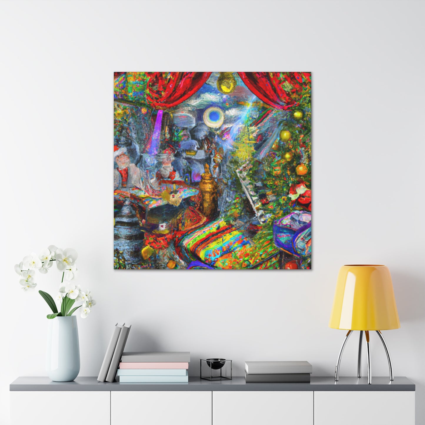 Santa's Surreal Workshop - Canvas