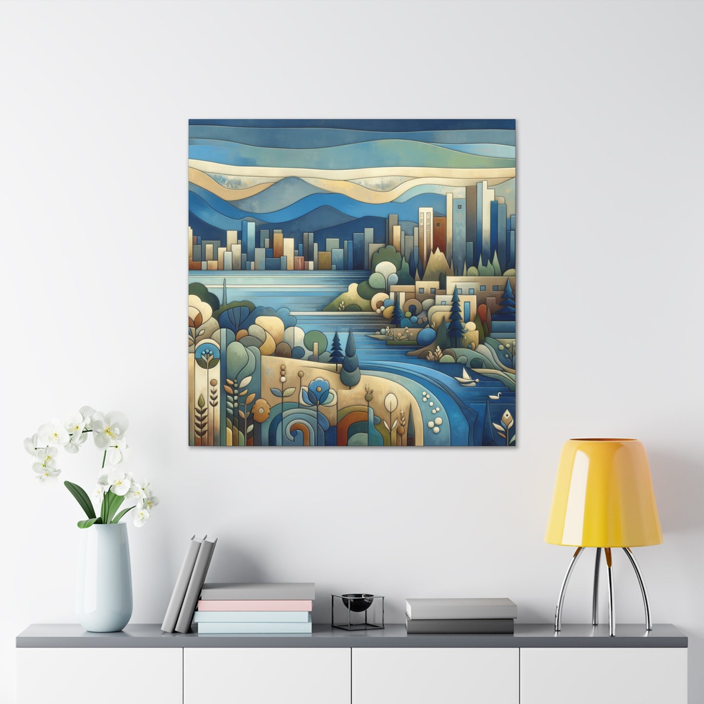 "Enchanting Salt Lake Journey" - Canvas