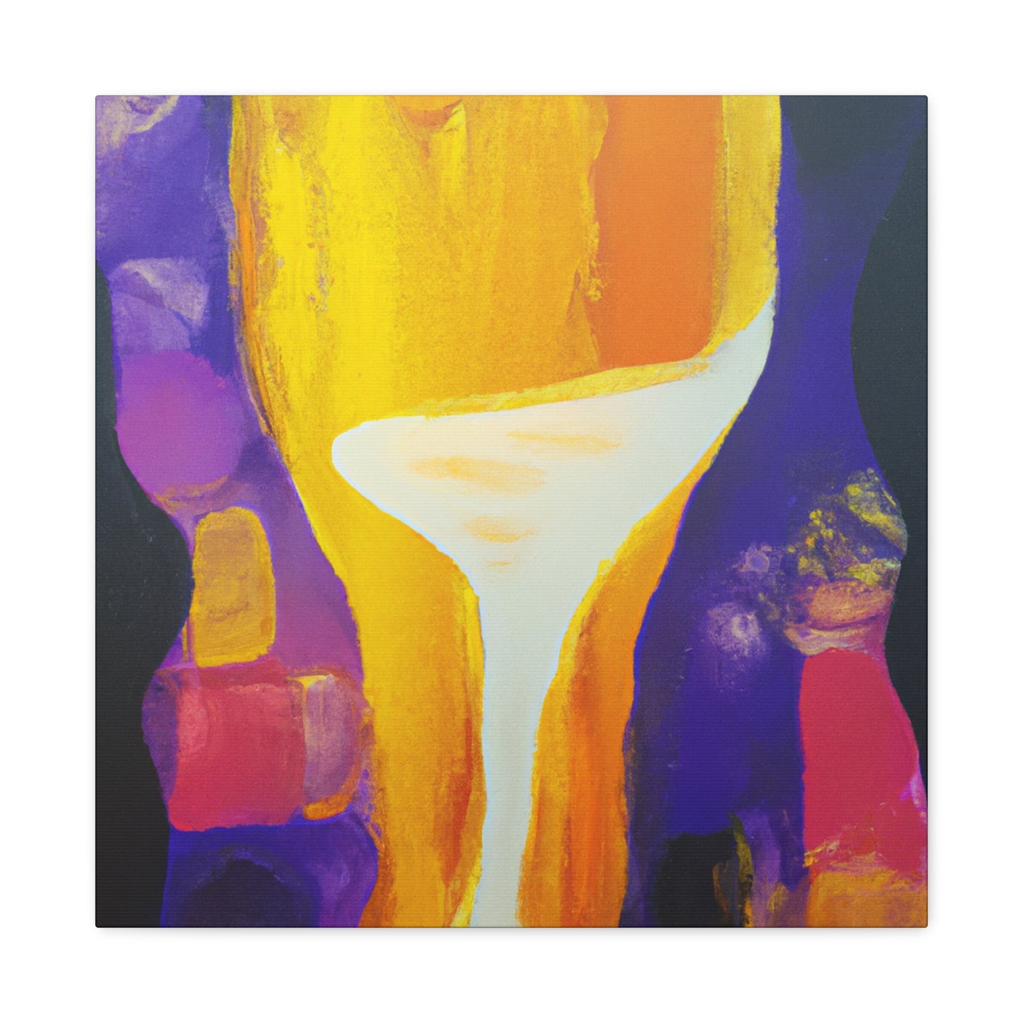 "Wine Glass Reflection" - Canvas