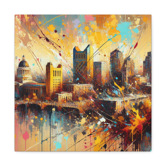 Golden City Dreamscape - Canvas