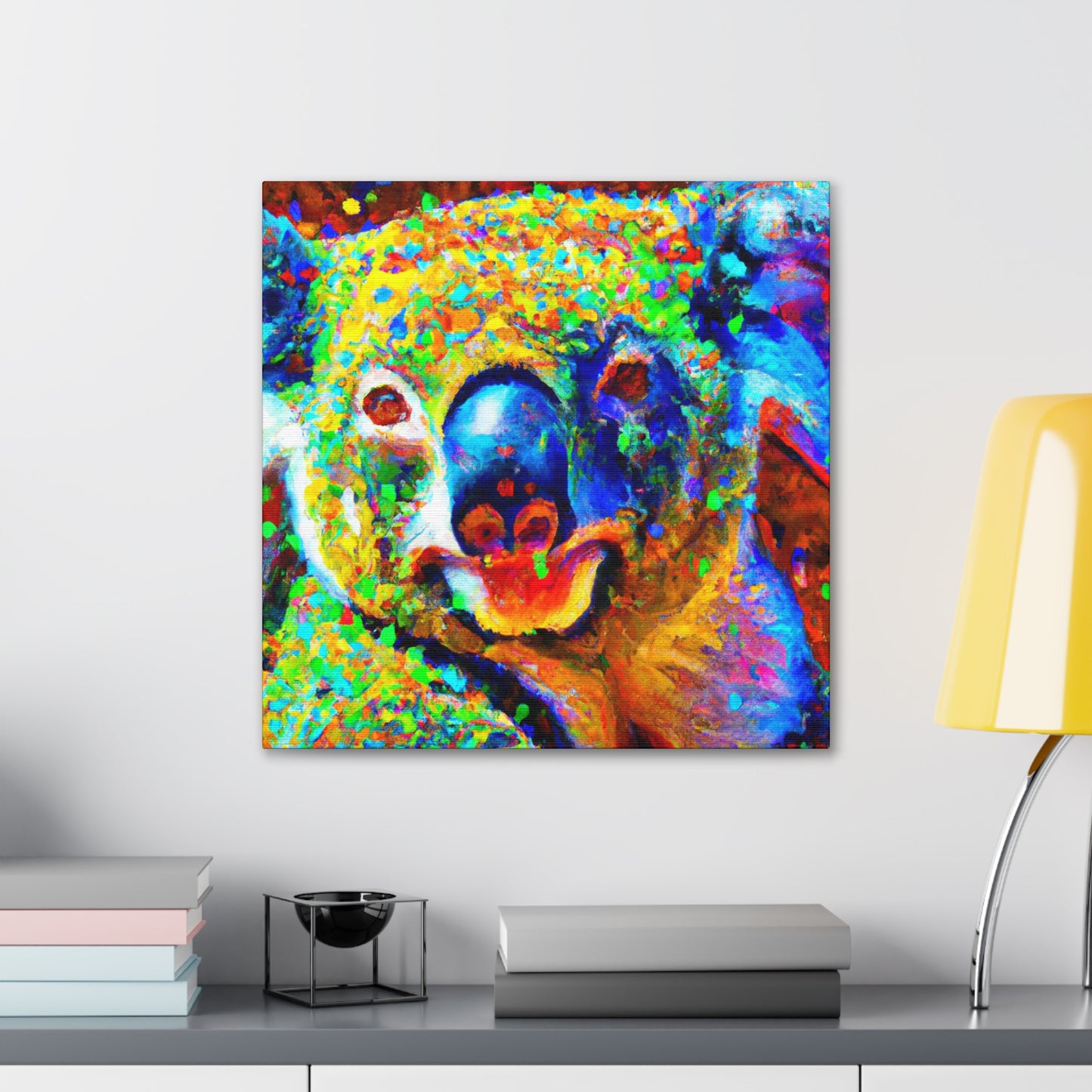 Koala in Pointillism - Canvas