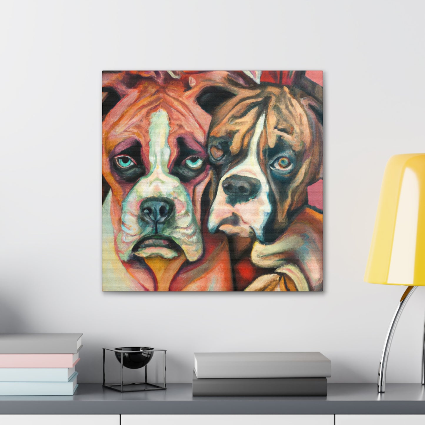 Boxer in a Dream - Canvas