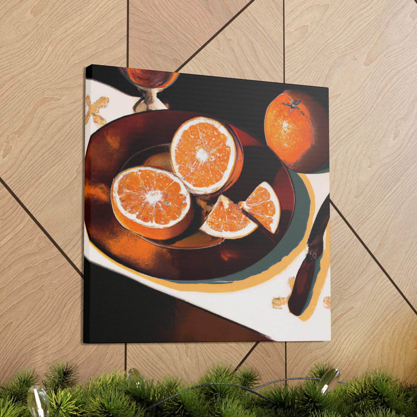 Orange Grandeur Neoclassic - Canvas