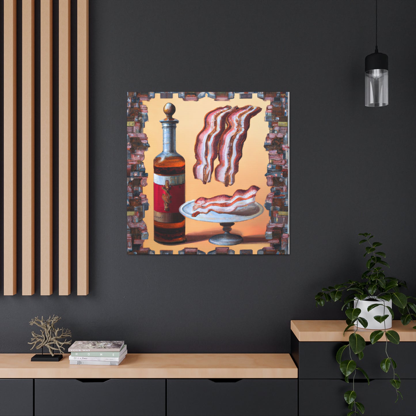 "Bacon in Rococo Style" - Canvas