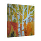 Birch Tree Reflection III - Canvas