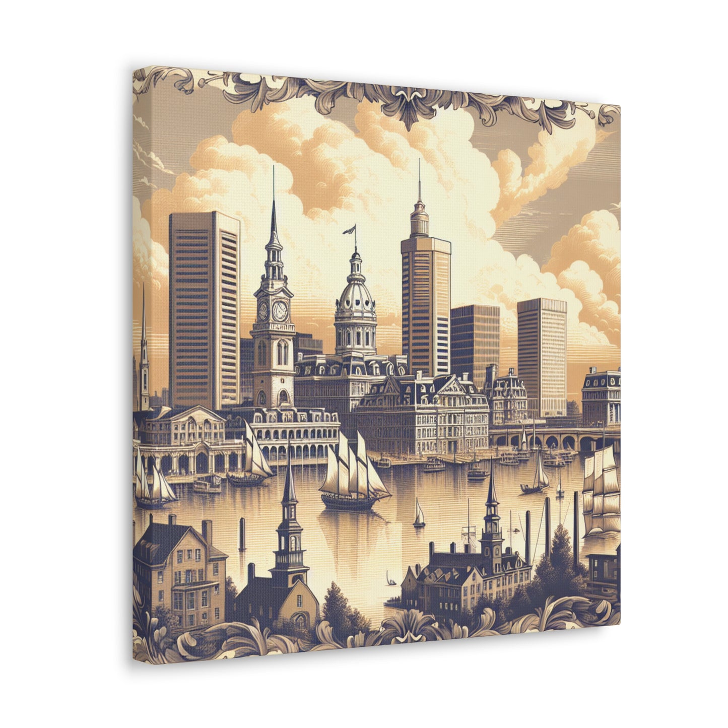 "Baltimore's Regal Charm" - Canvas