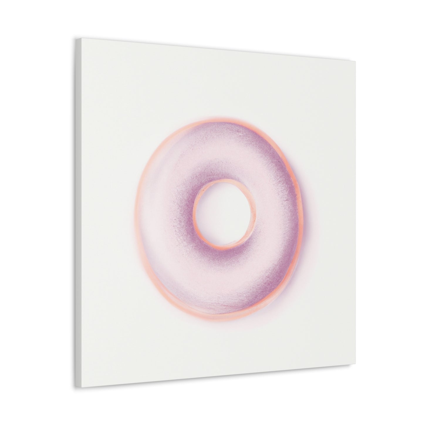 "Minimalist Doughnut Dream" - Canvas