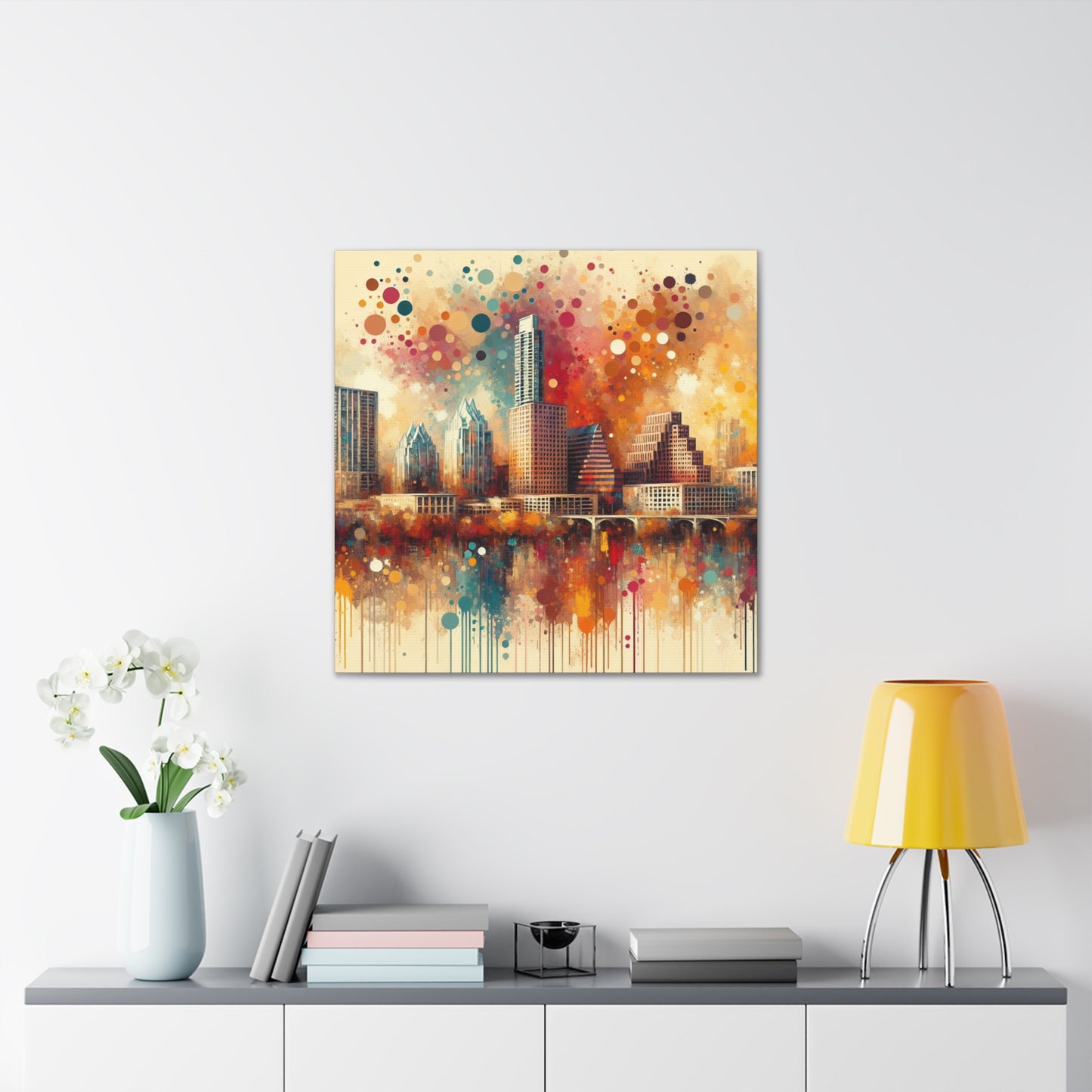 "Vibrant Urban Symphony" - Canvas