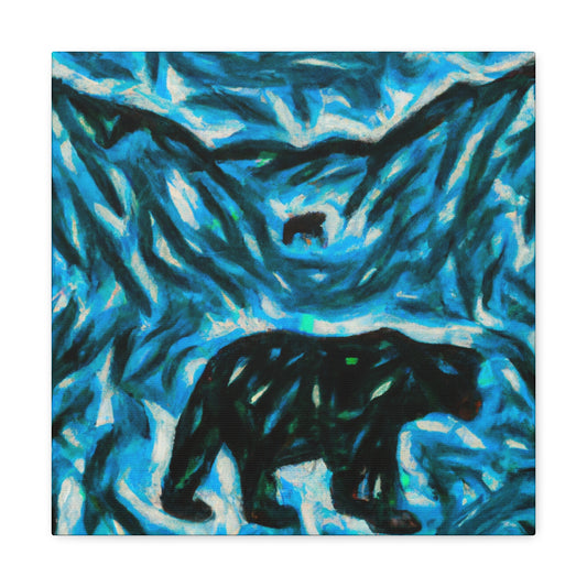 "Black Bear Abstracted" - Canvas