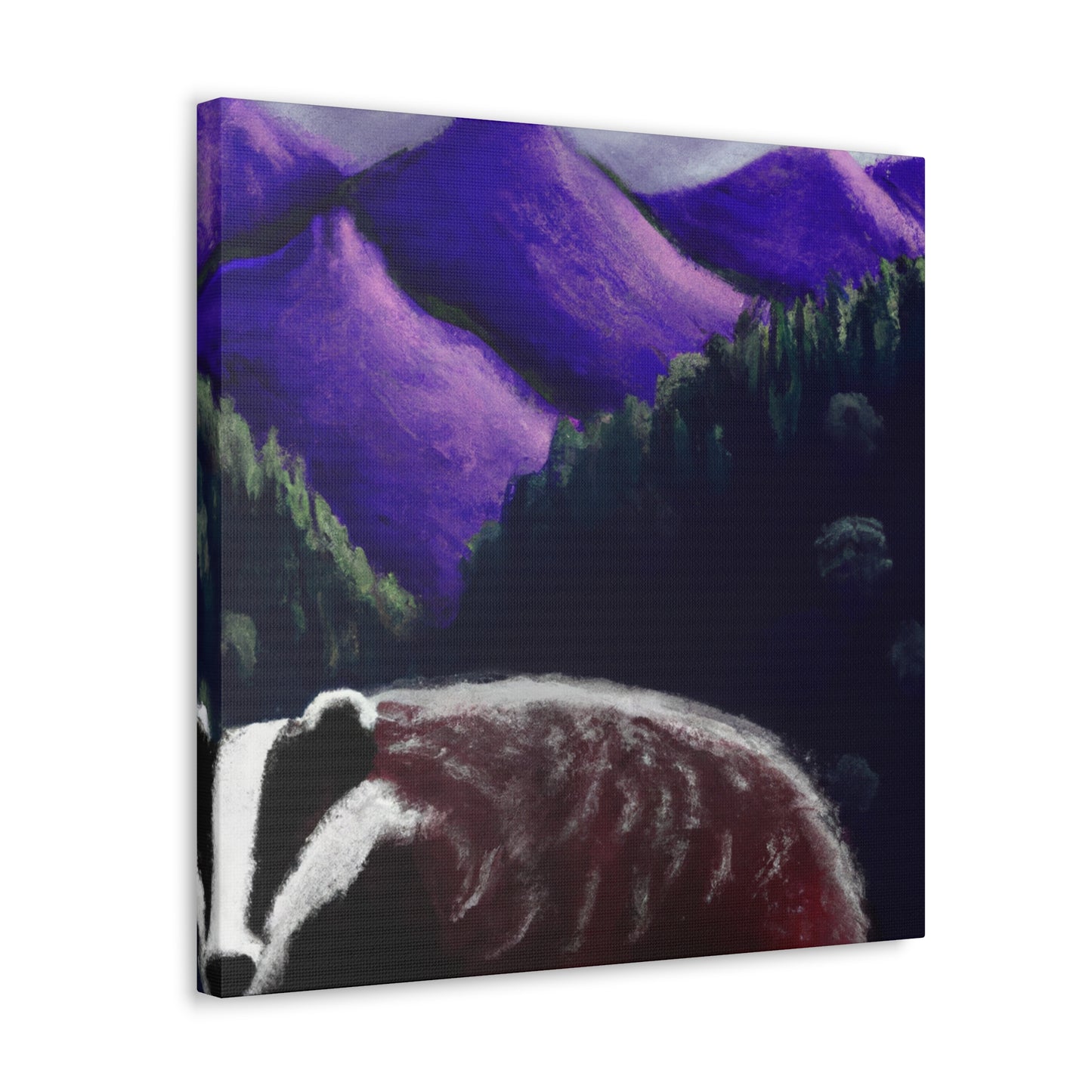 "Badger in the Spotlight" - Canvas